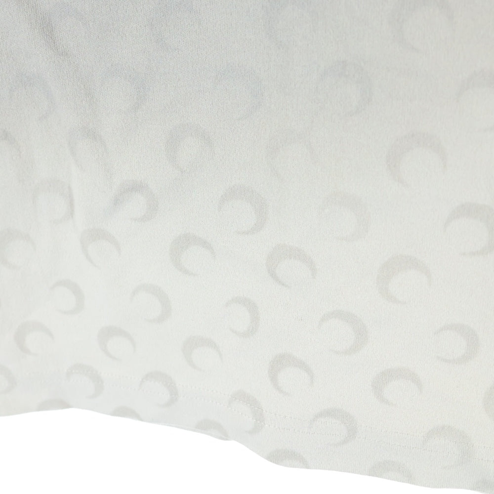 MARINE SERRE(マリーン セル) クルーネック半袖Tシャツカットソー グレー レディース