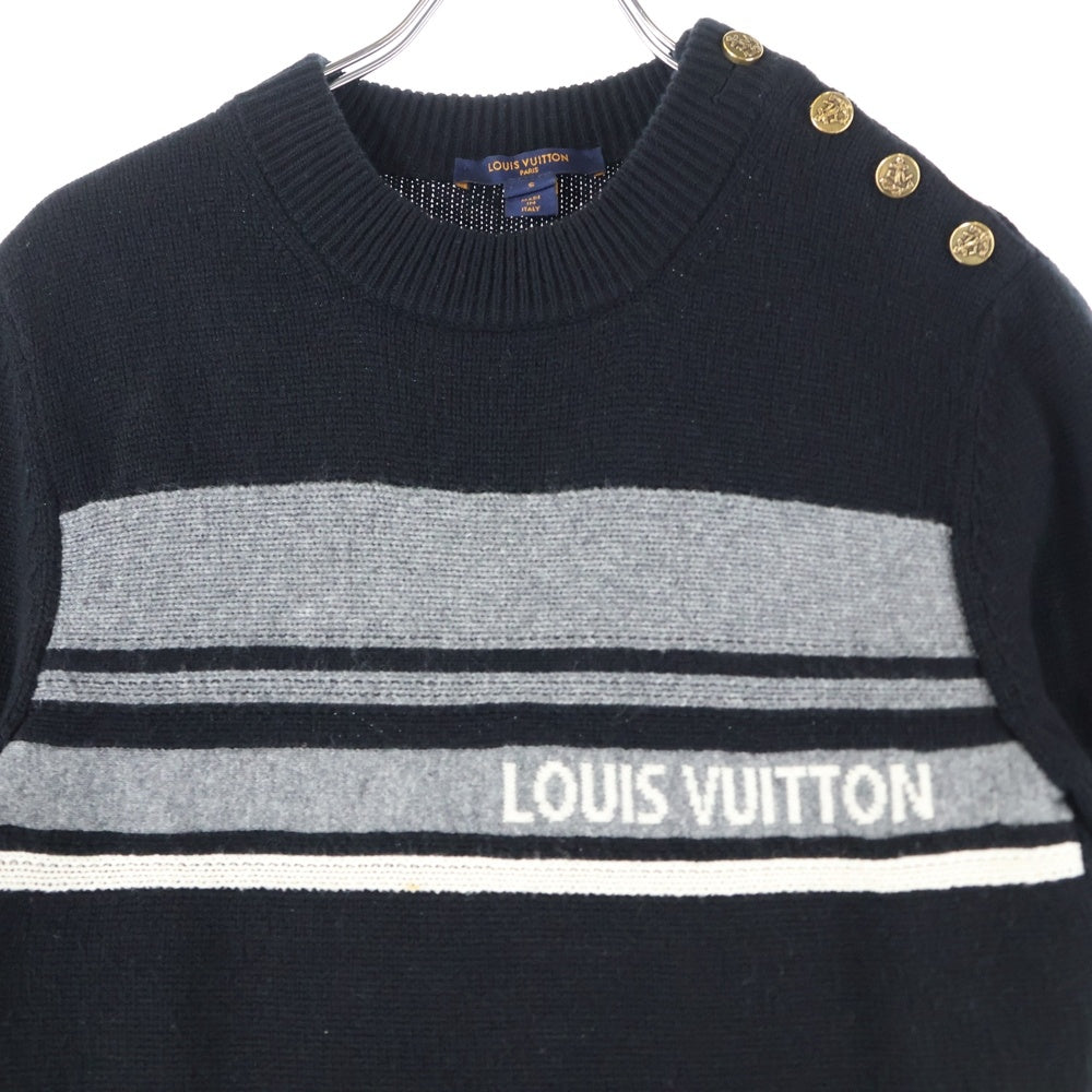 LOUIS VUITTON(ルイヴィトン) 19SS カシミヤウールニットワンピース FHKD10LPX ブラック レディース