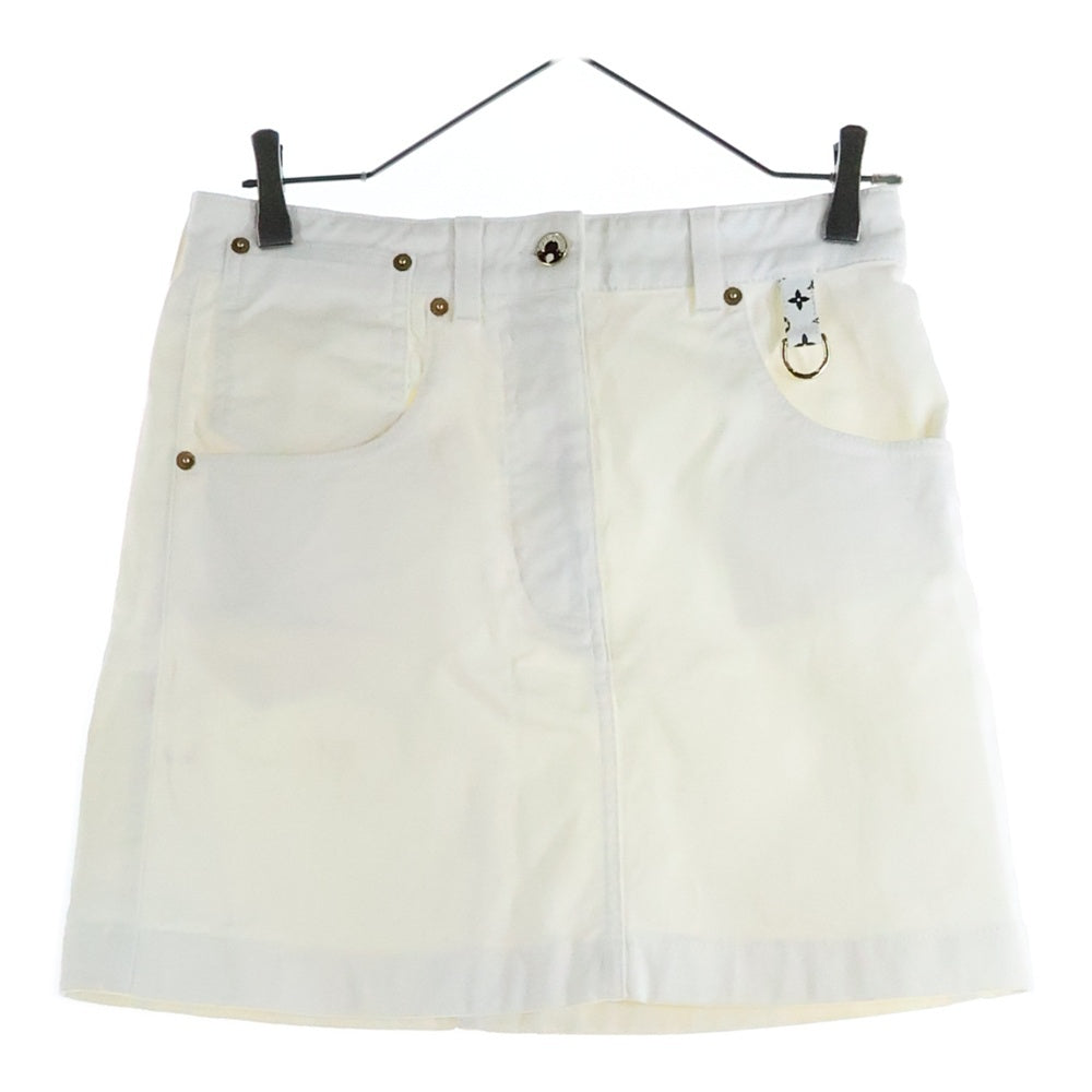 LOUIS VUITTON(ルイヴィトン) ミニスカート FHSK060WG ホワイト レディース