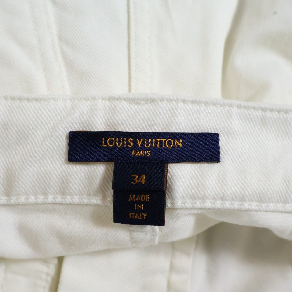 LOUIS VUITTON(ルイヴィトン) ミニスカート FHSK060WG ホワイト レディース