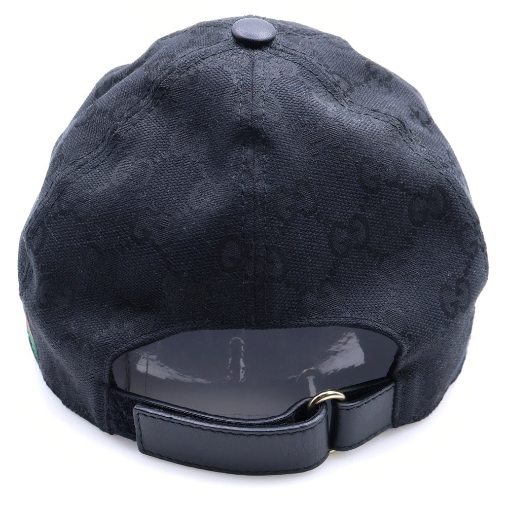 GUCCI(グッチ) GGキャンバスベースボールキャップ 200035 ブラック