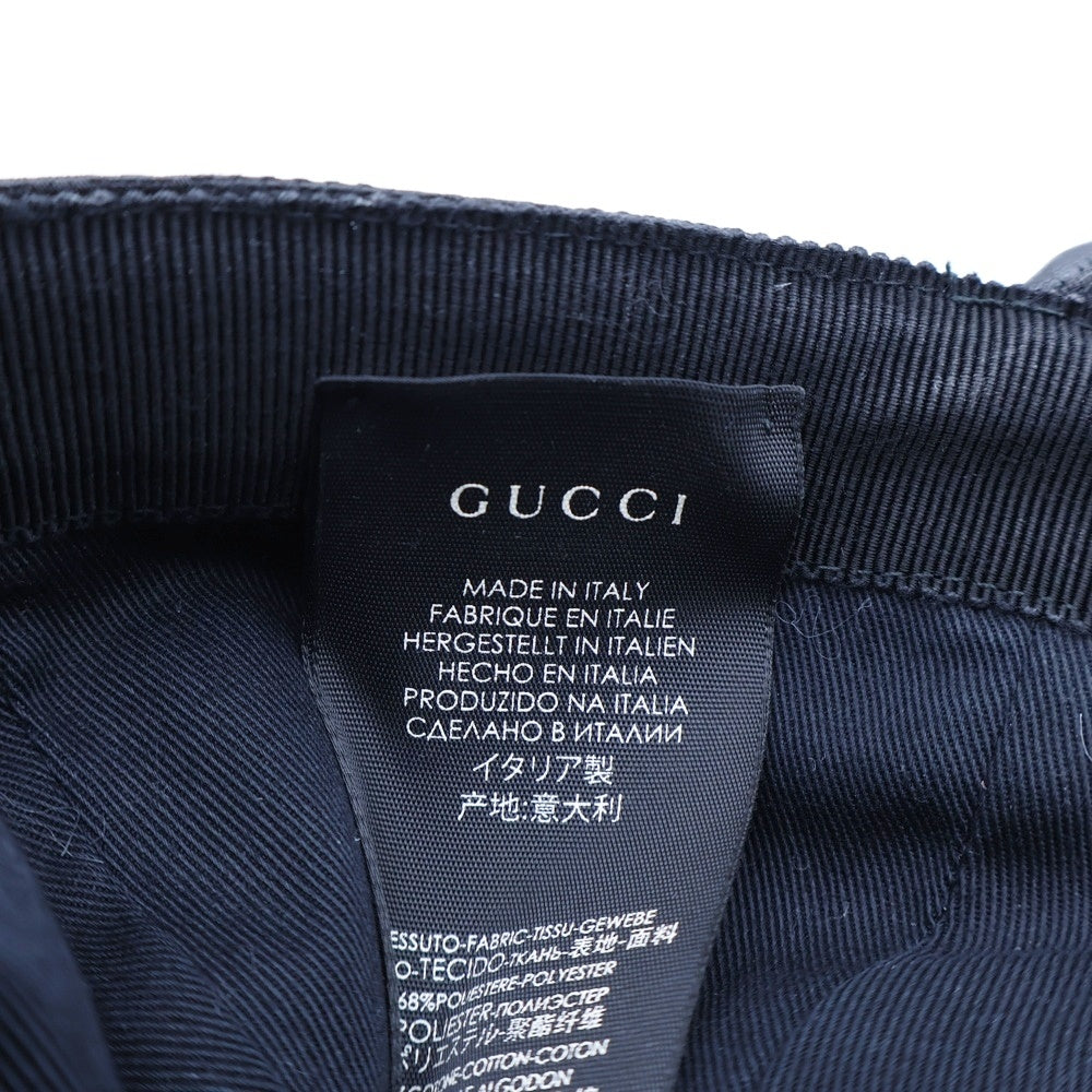 GUCCI(グッチ) GGキャンバスベースボールキャップ 200035 ブラック