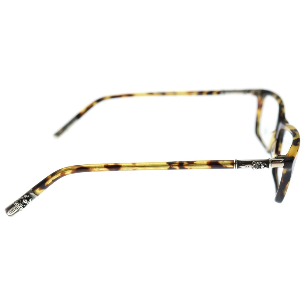 CHROME HEARTS(クロムハーツ) DILF 2 ダガーテンプル スクエアフレームサングラス アイウェア 眼鏡 ブラウン