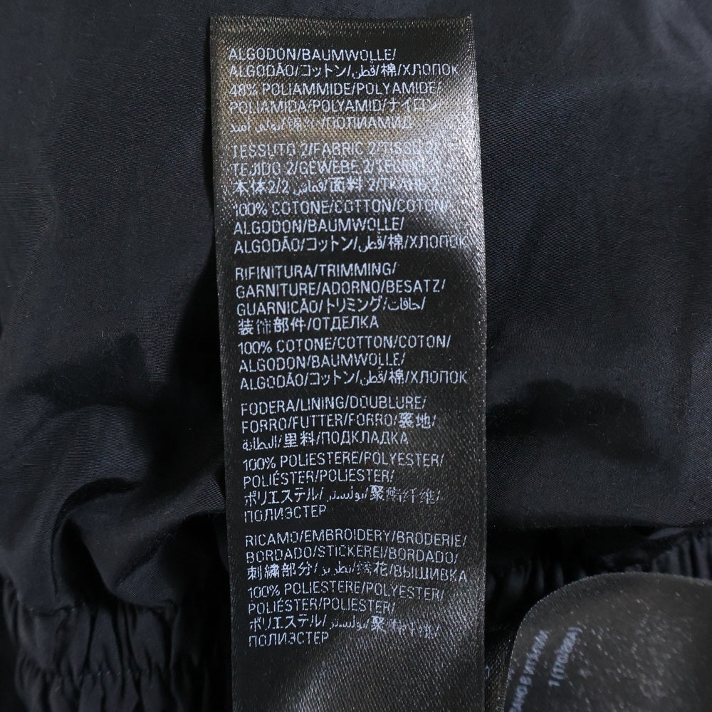 BALENCIAGA(バレンシアガ) 24SS Layered Track Jacket 773043 TNQ25 レイヤードフーディーナイロントラックジャケット ブラック