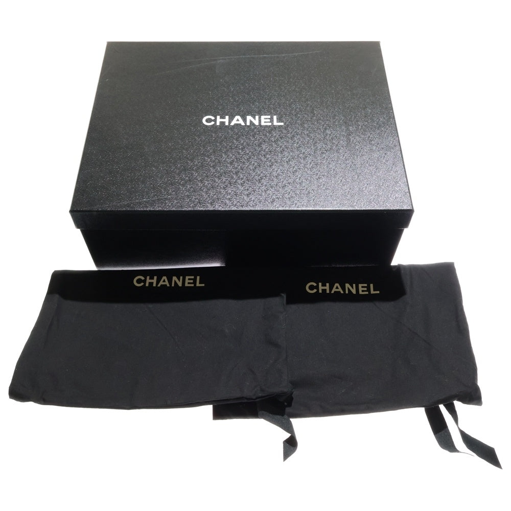 CHANEL(シャネル) CC LACE UP BOOT G45124 ココマーク レースアップ ブーツ ブラック/ゴールド
