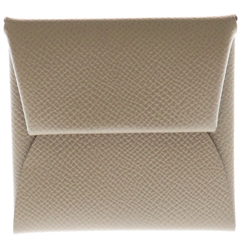 HERMES(エルメス) バスティア エプソン レザーコインケース 小銭入れ ゴールド D刻印 ブラウン