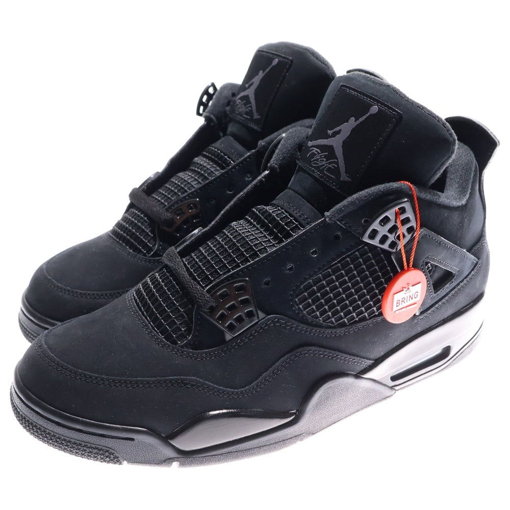 NIKE(ナイキ) AIR JORDAN 4 BLACK CAT エアジョーダン4 ブラックキャット ハイカットスニーカー ブラック US10/28cm CU1110-010