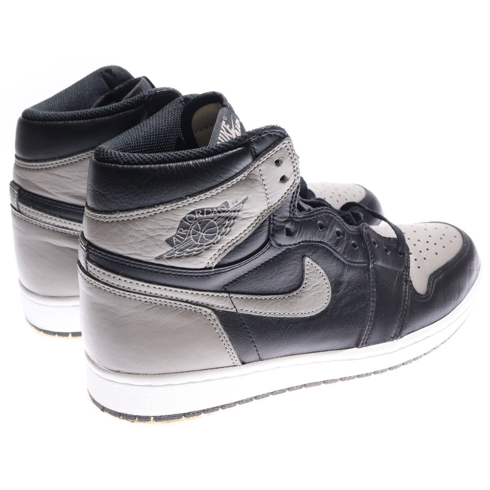 NIKE(ナイキ) AIR JORDAN 1 RETRO HIGH OG SHADOW エアジョーダン レトロ シャドウ ハイカットスニーカー ブラック/グレー US10/28cm 555088-013