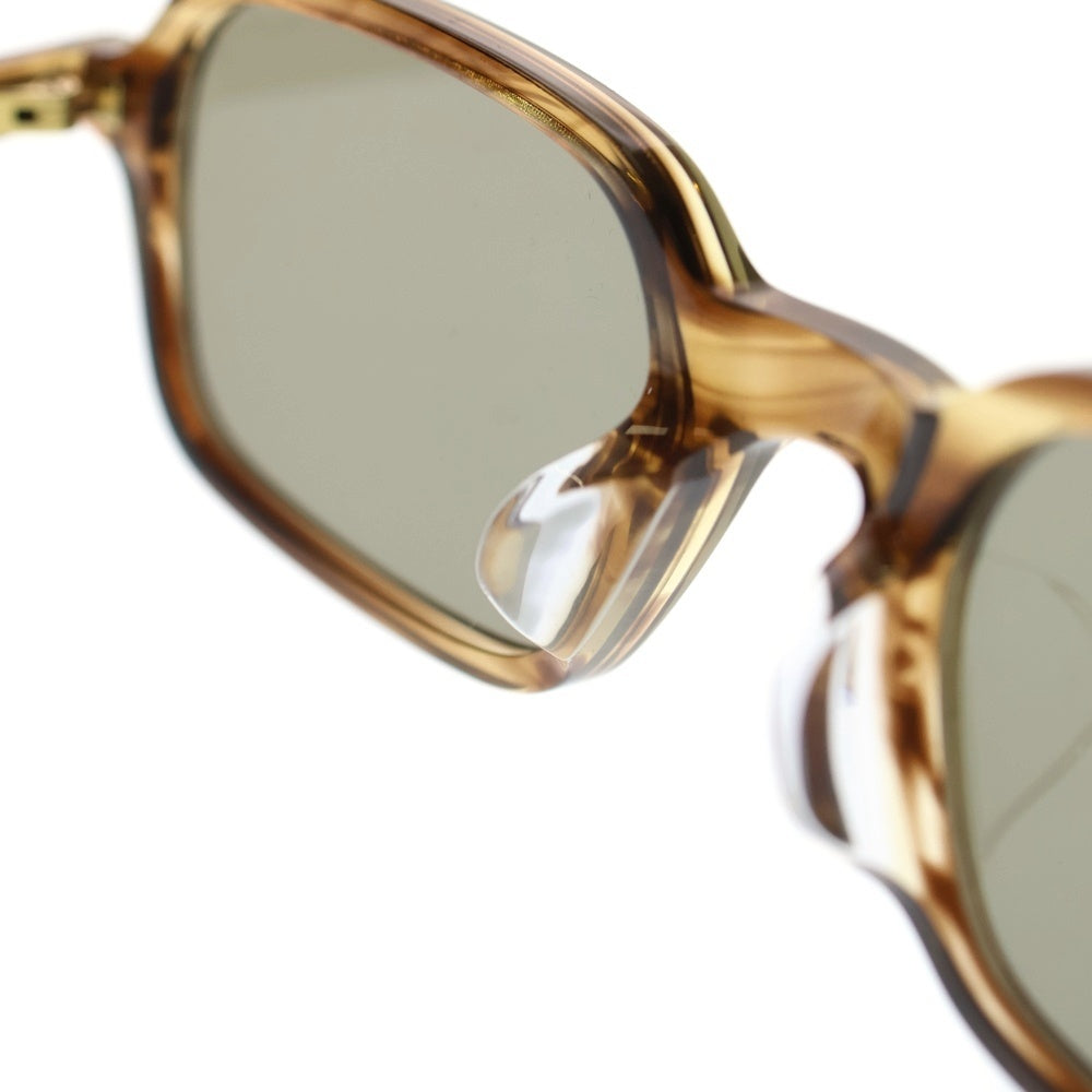 A.D.S.R.(エーディーエスアール) BUGGE 02 スクエアサングラス 眼鏡 ブラウン