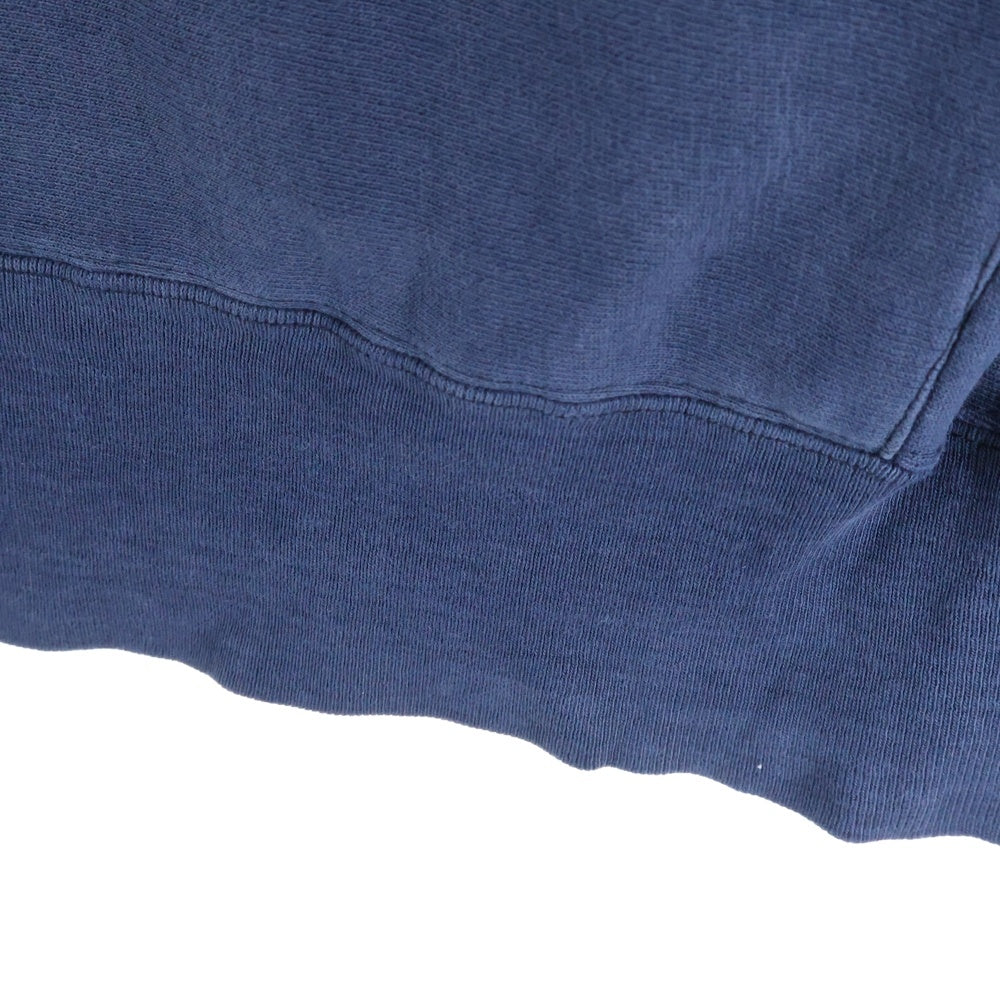 CHAMPION(チャンピオン) 80s ヴィンテージ リバースウィーブ フロントプリント プルオーバーパーカー ネイビー/イエロー