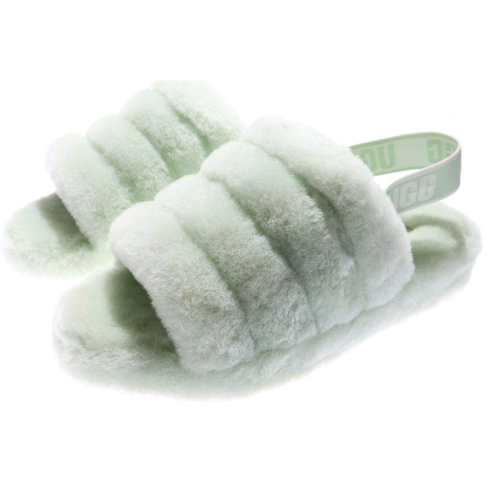 UGG(アグ) LUFF YEAH SLIDE フラッフ イヤー スライド 26.0cm 1095119 カーキ レディース