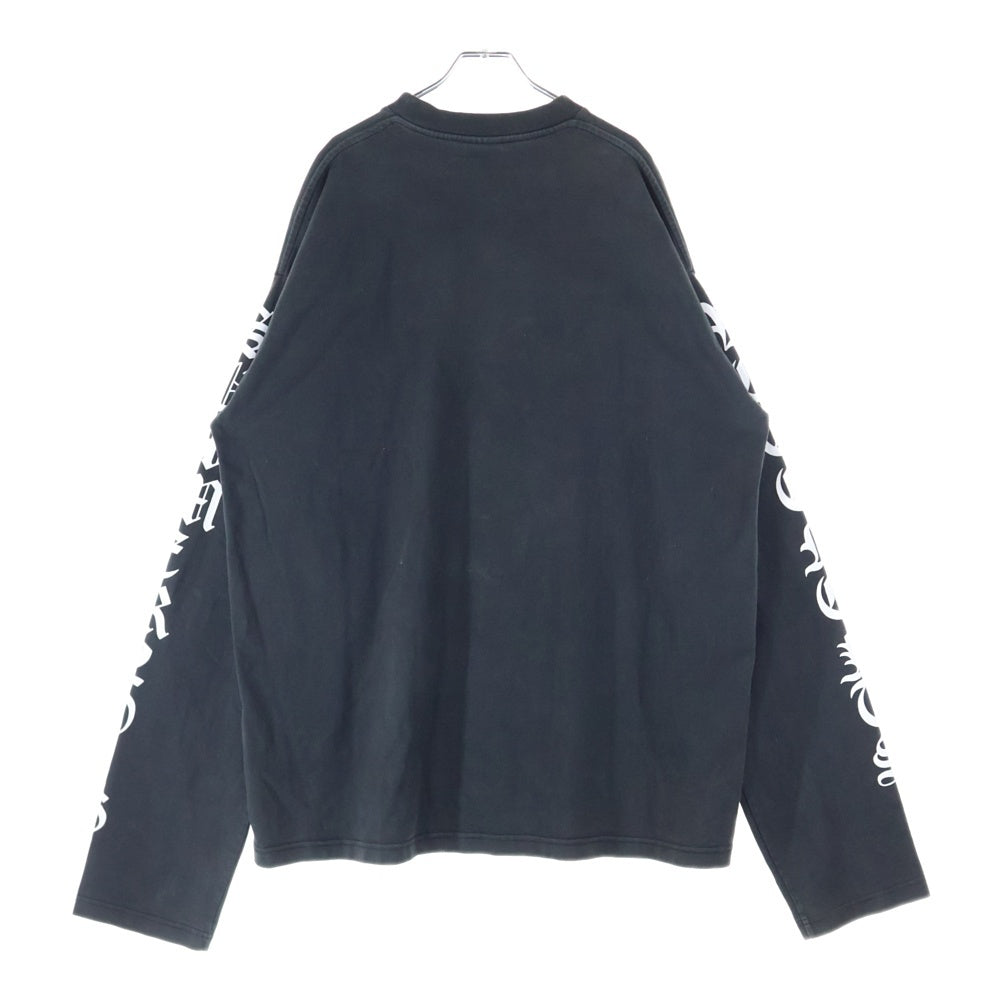 VETEMENTS(ヴェトモン) 16SS Arm Print L/S Tee アームプリント オーバーサイズ 長袖Tシャツ ブラック SS16TP14