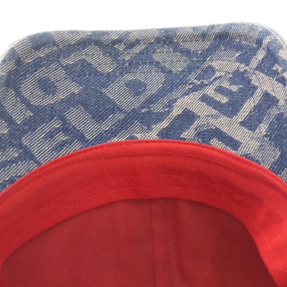 DIESEL(ディーゼル) ロゴ刺繍 デニムベースボールキャップ ブルー