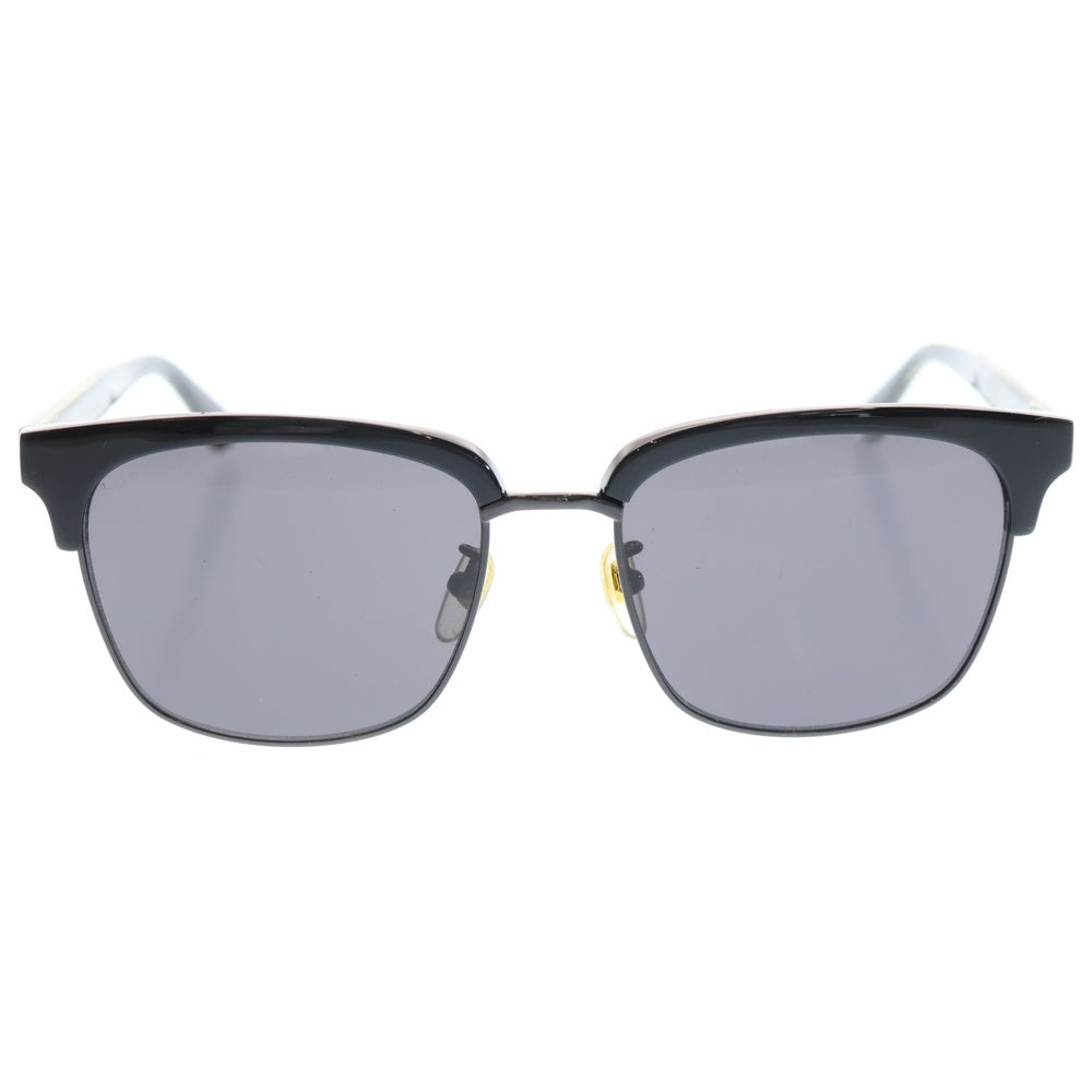 GUCCI(グッチ) スクエアフレーム メタルサングラス ブラック GG0382S