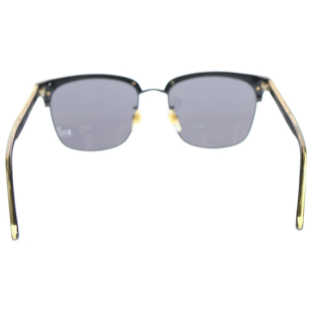 GUCCI(グッチ) スクエアフレーム メタルサングラス ブラック GG0382S