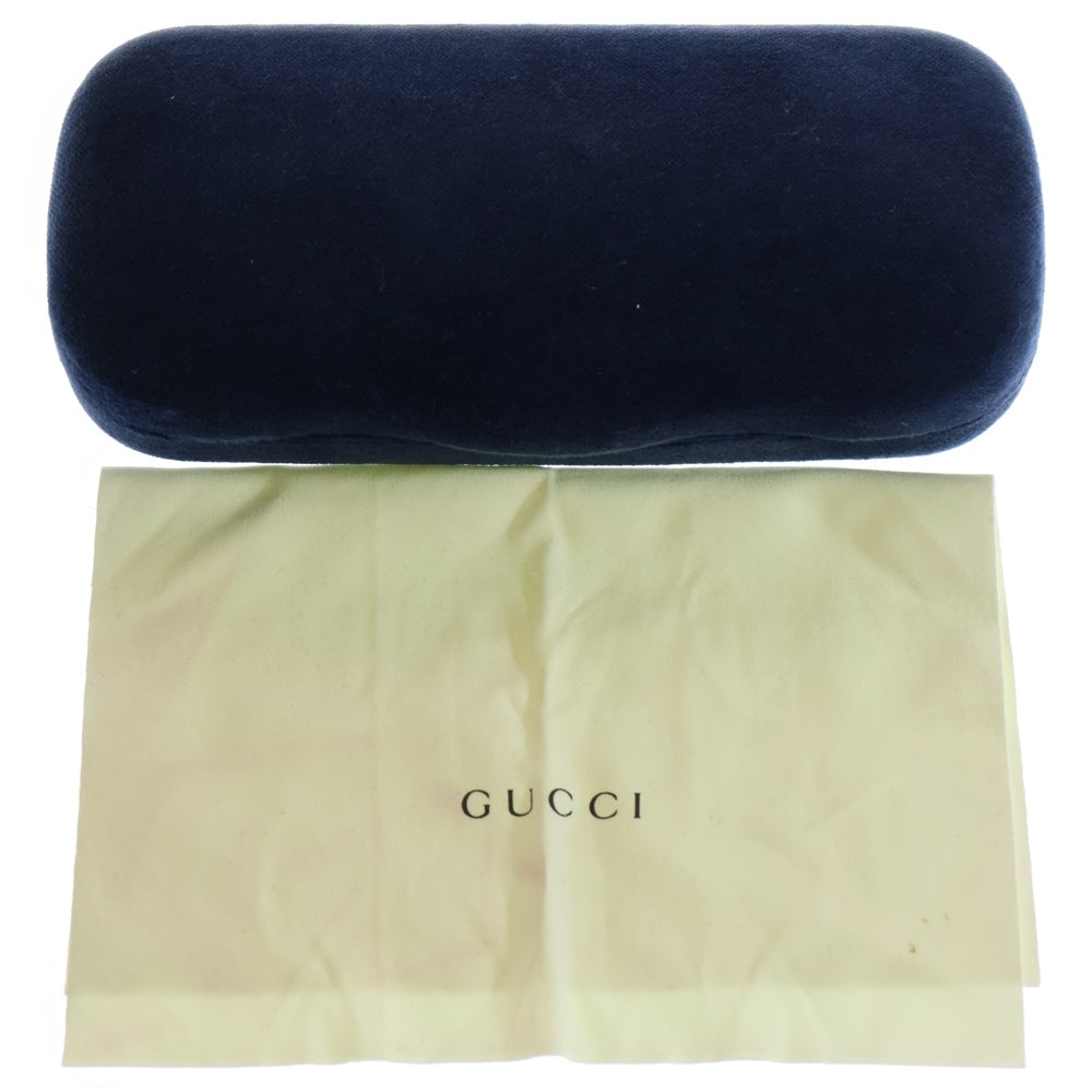 GUCCI(グッチ) スクエアフレーム メタルサングラス ブラック GG0382S
