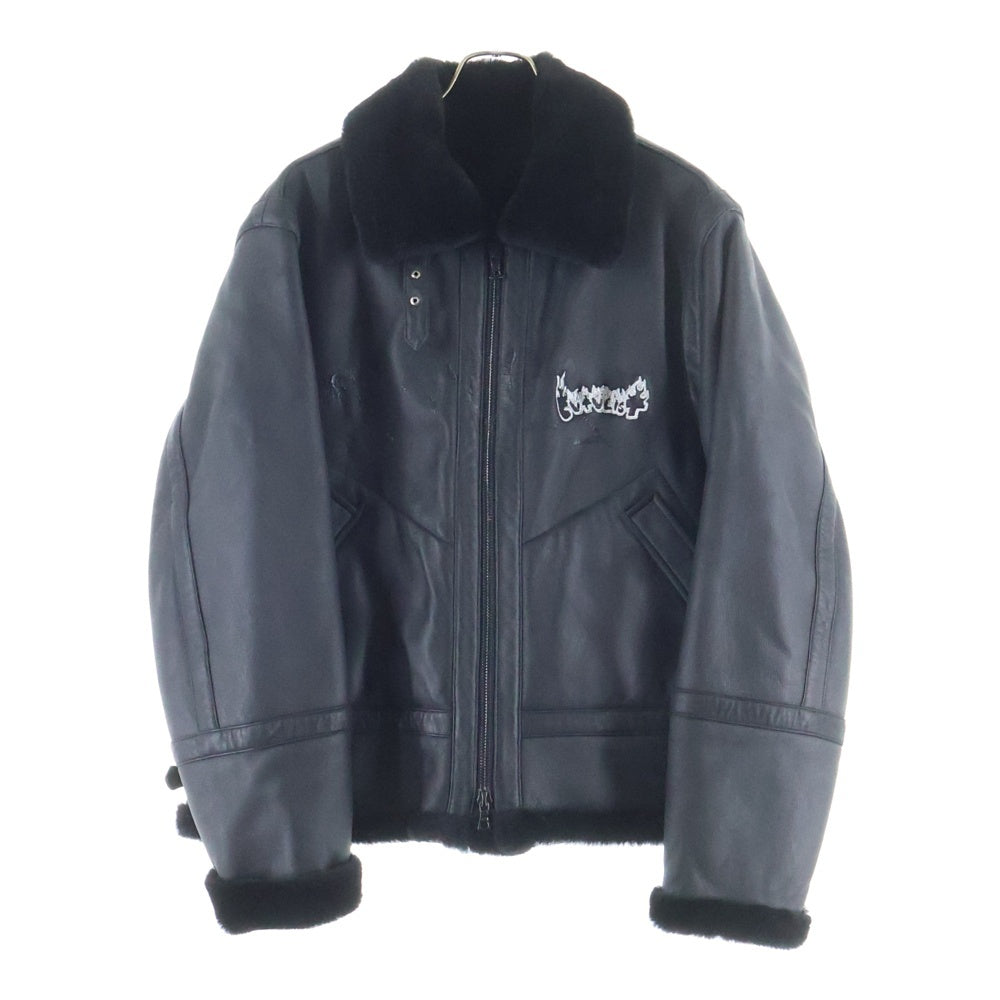 cvtvlist(カタリスト) Logo Embroidery Shearling Jacket ロゴ刺繍