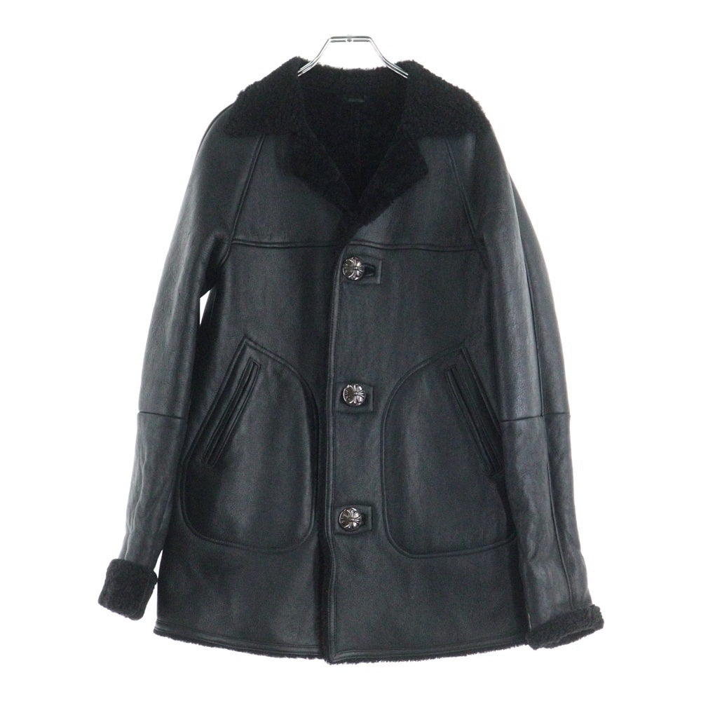 CHROME HEARTS(クロムハーツ) RNCH SHRLNG VJ ムートンレザーコート