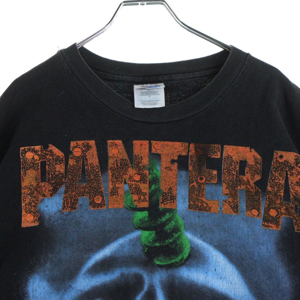 VINTAGE(ヴィンテージ) 90s PANTERA FAR BEYOND DRIVEN WORLD TOUR 1994 パンテラ ツアー フロントプリント 半袖Tシャツカットソー ブラック