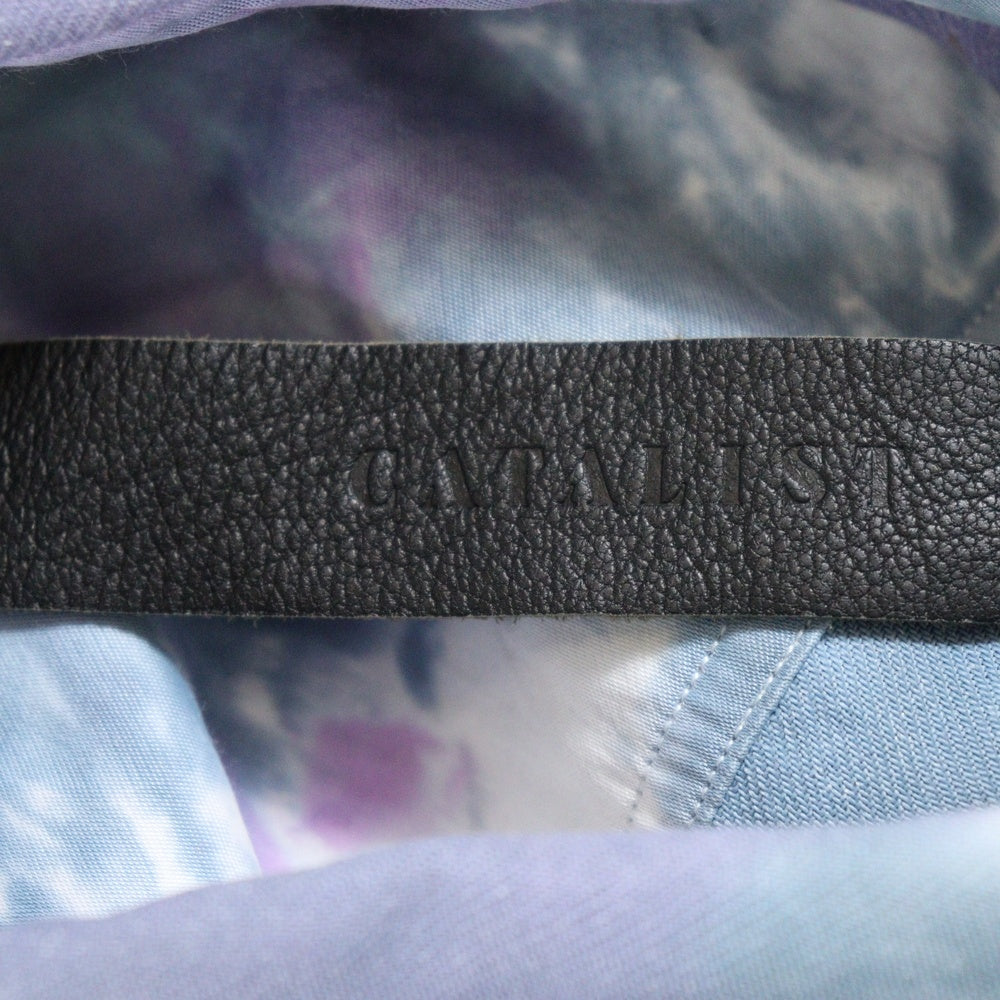 cvtvlist(カタリスト) 21AW ブリーチデザイン カットオフボタンレス 長袖シャツ ブルー/ピンク 21FW0202