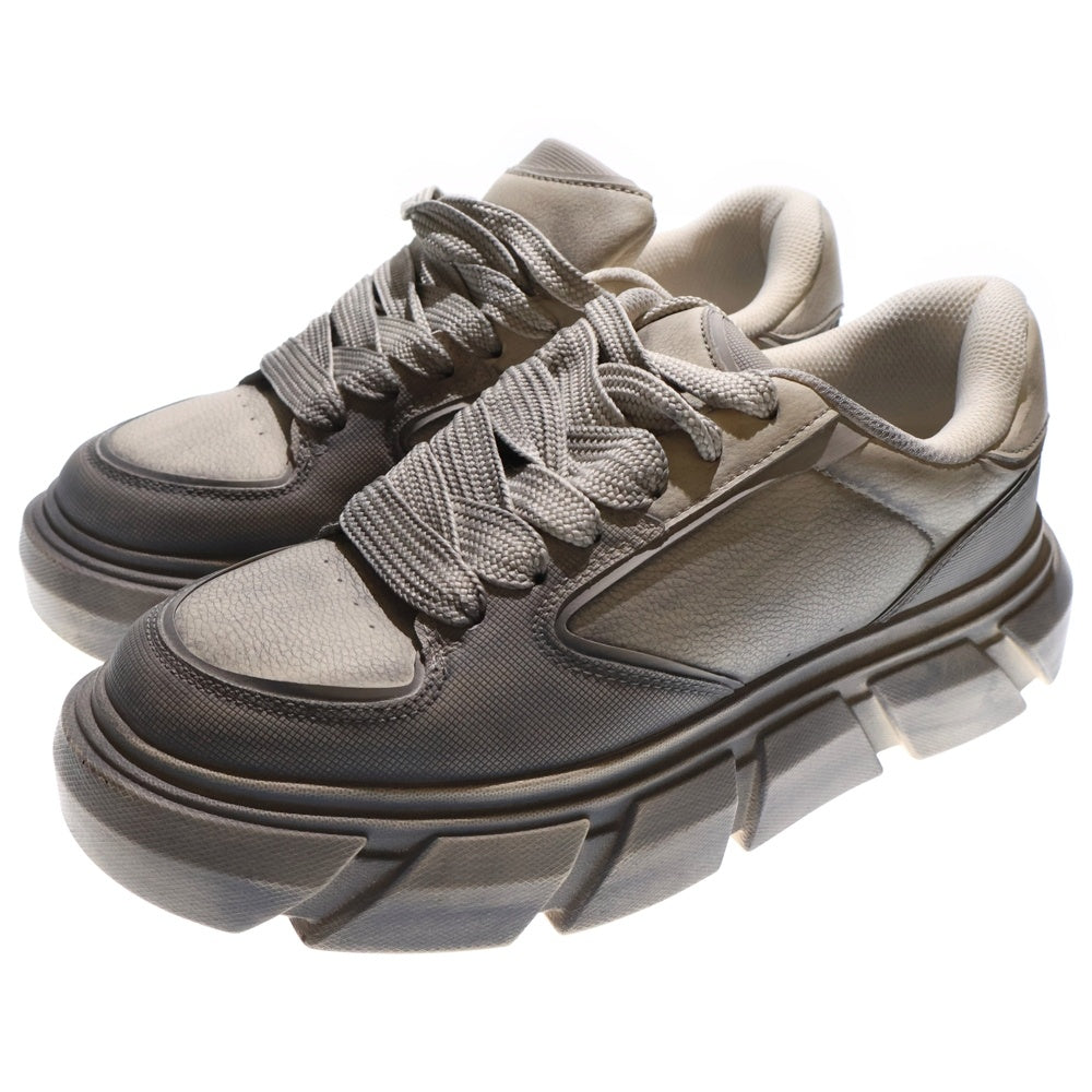 ZARA(ザラ) ヴィンテージ加工 ローカットスニーカー 26.0cm グレー 2264/620/802