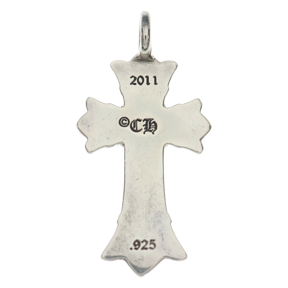 CHROME HEARTS(クロムハーツ) DBL CH CRS ダブルCHクロスチャーム PAVEダイヤ ペンダントトップ シルバー