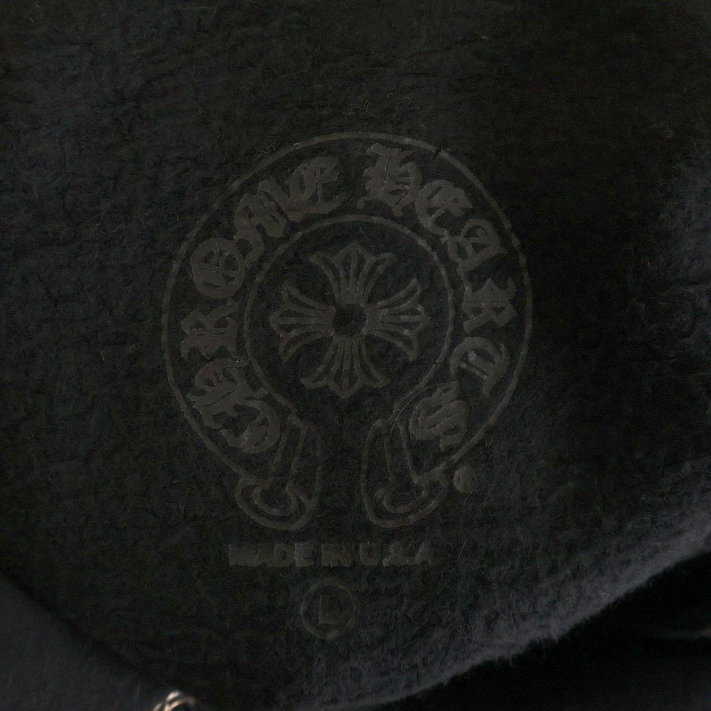 CHROME HEARTS(クロムハーツ) SWTSHRT PLVR ラスベガス限定 バック ホースシュー プリント プルオーバースウェットパーカー フーディー ブラック