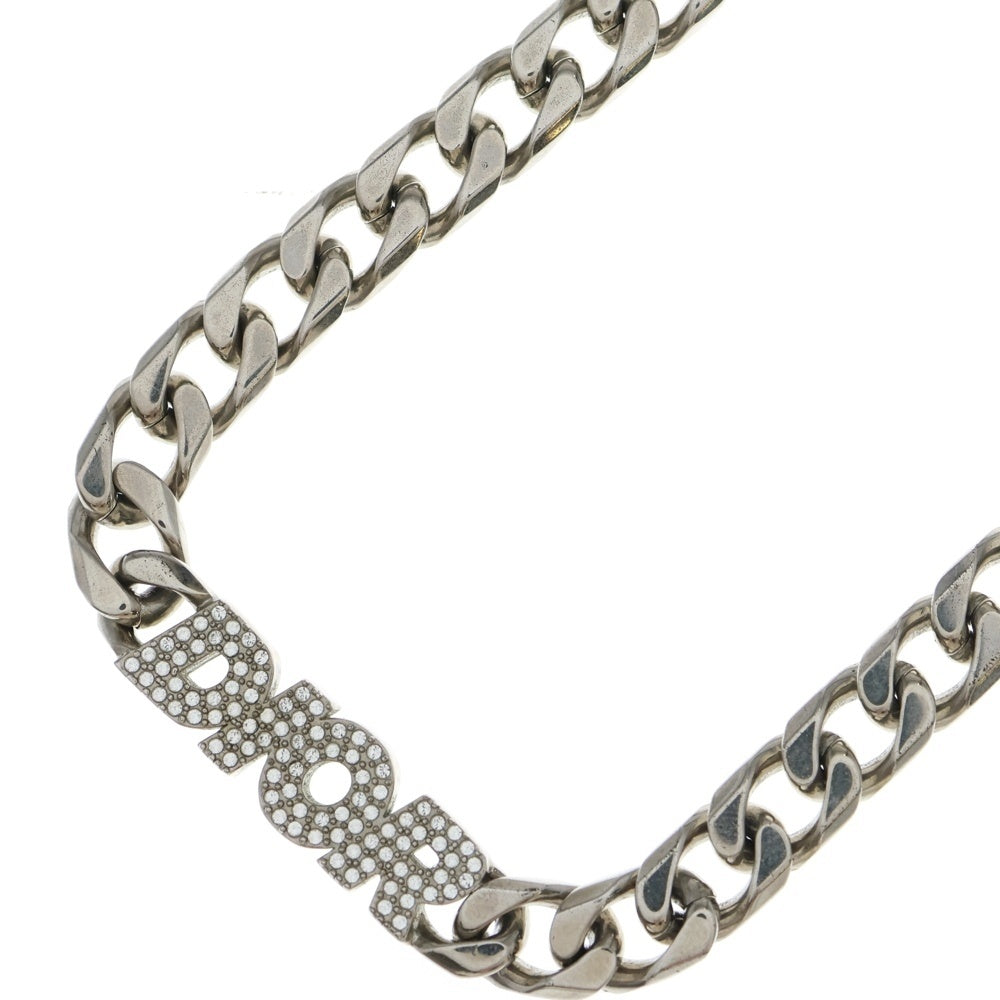 DIOR(ディオール) ITALIC ロゴアイコンチェーンネックレス シルバー