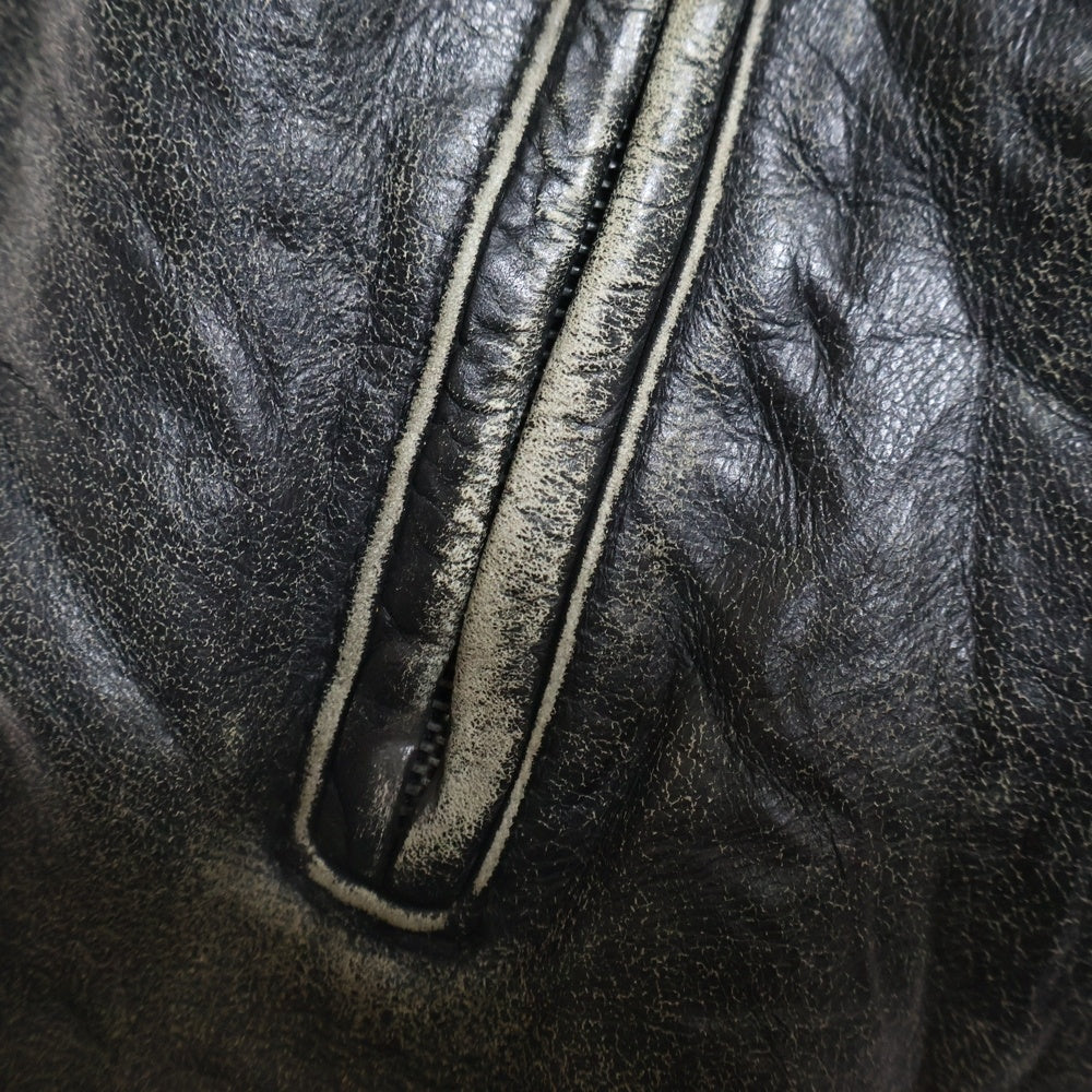 Levi's(リーバイス) レザーライダースジャケット ブラック LL-1001