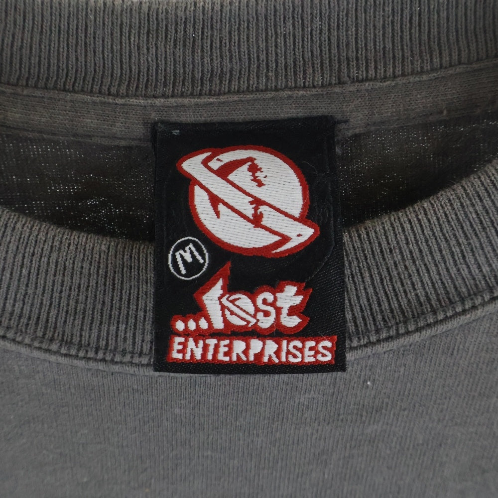 NO BRAND(ノーブランド) LOST ロストサーフボード フロントプリント 半袖Tシャツカットソー グレー