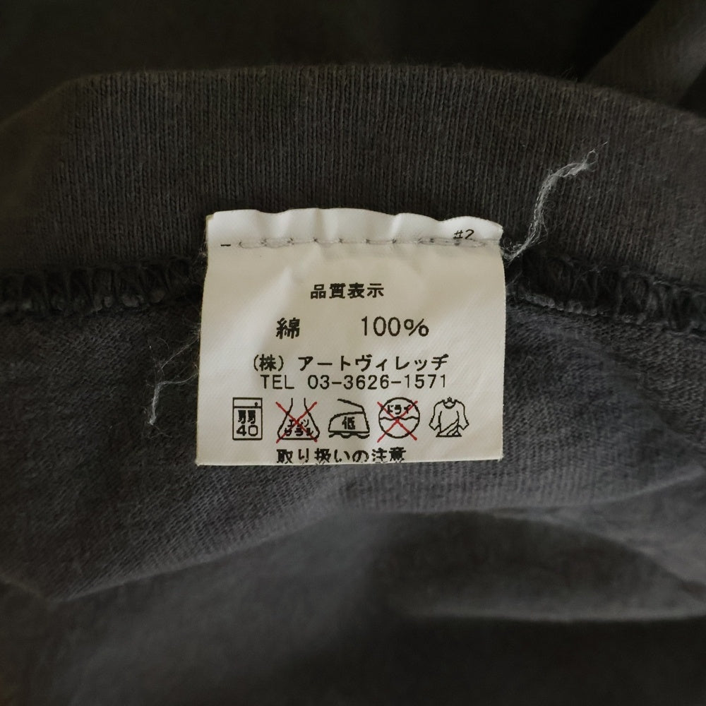 NO BRAND(ノーブランド) LOST ロストサーフボード フロントプリント 半袖Tシャツカットソー グレー