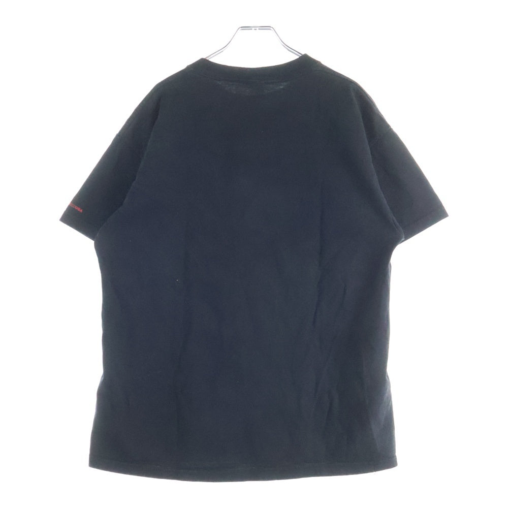 NO BRAND(ノーブランド) DC ディーシー 発泡プリント 半袖Tシャツカットソー ブラック