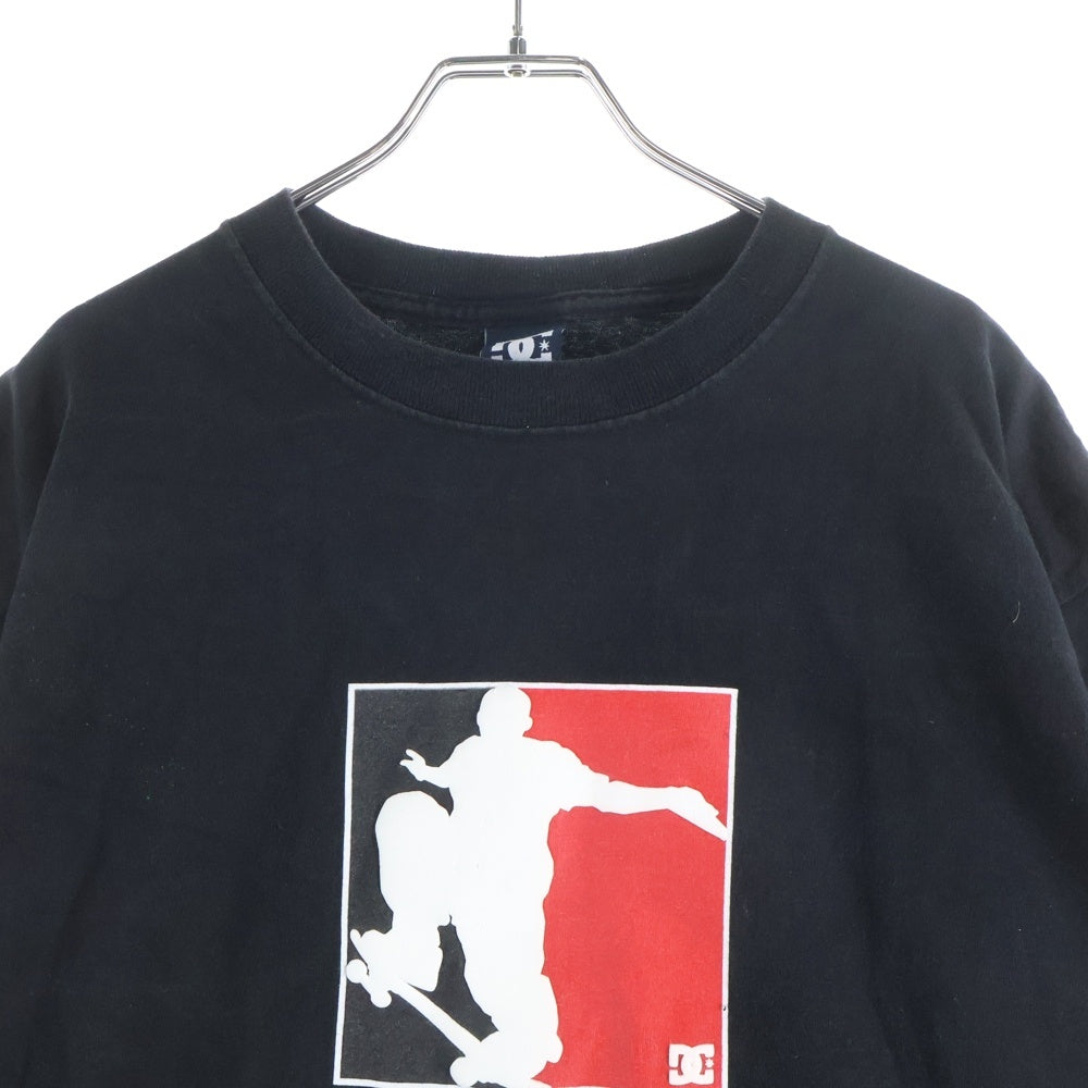 NO BRAND(ノーブランド) DC ディーシー 発泡プリント 半袖Tシャツカットソー ブラック