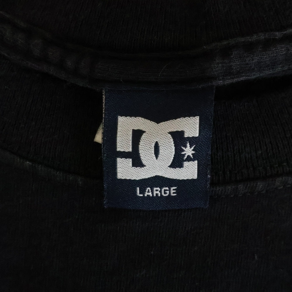 NO BRAND(ノーブランド) DC ディーシー 発泡プリント 半袖Tシャツカットソー ブラック