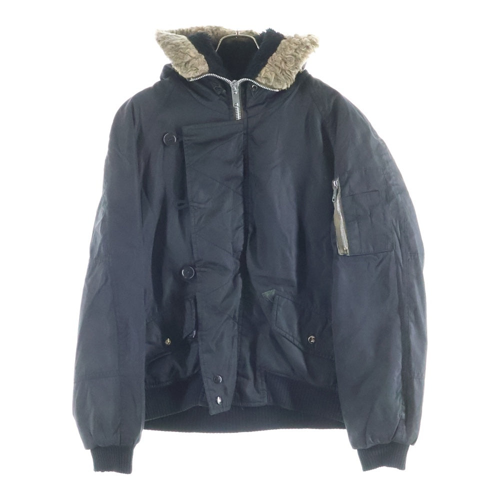 VINTAGE(ヴィンテージ) 民間用 N-2B ファー付き ボンバージャケット ブラック