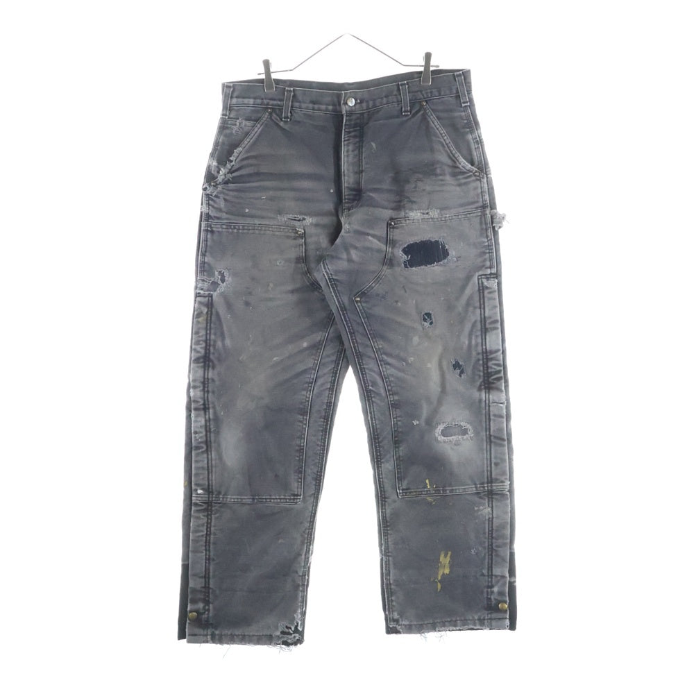 CARHARTT(カーハート) DOUBLE KNEE PAINTER PANTS ダブルニー ダック地 裏地 USA製 キルティング ペインターパンツ ブラック B194