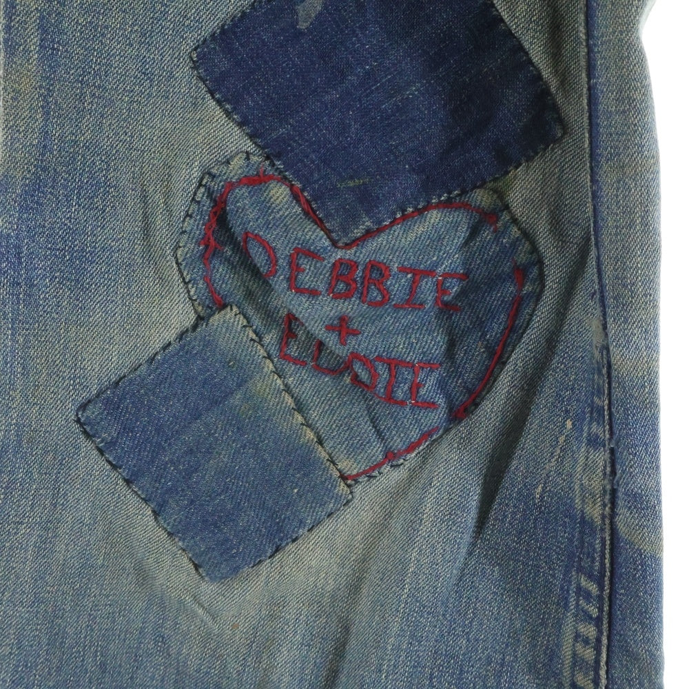 VINTAGE(ヴィンテージ) 70S WRANGLER パッチワークフレアデニム インディゴ