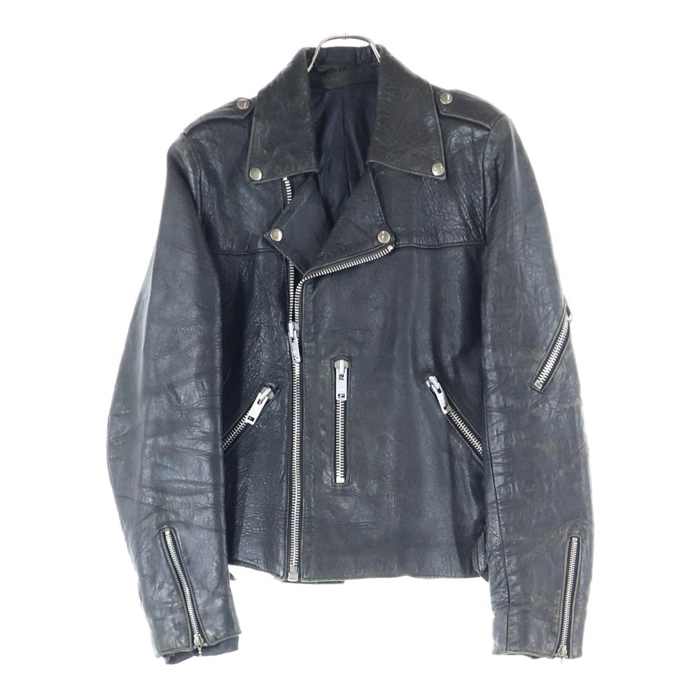 ヴィンテージ　スウェードレザー　ライダースジャケット　70年代 VINTAGE(ヴィンテージ) 70s 小の字 レザーライダースジャケット ブラック