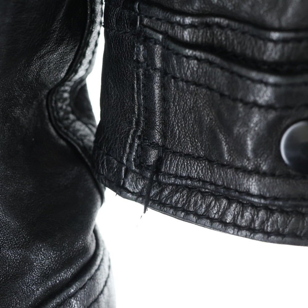 goa(ゴア) シングルレザージャケット ブラック