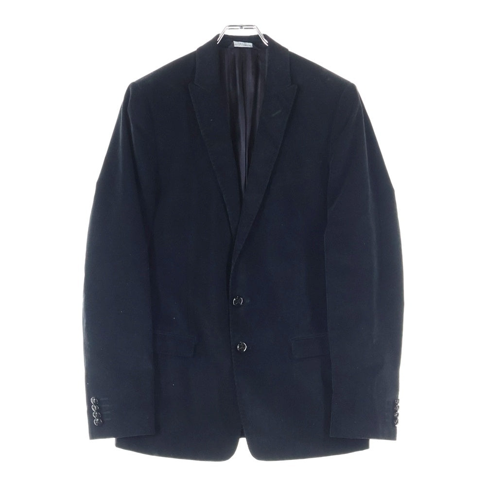 DOLCE & GABBANA(ドルチェアンドガッバーナ) コーデュロイテーラードジャケット ブラック