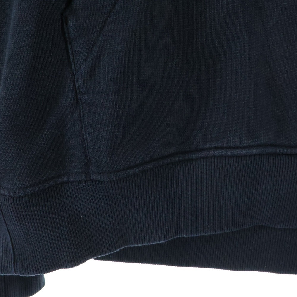 AMI Alexandre Mattiussi(アミアレクサンドルマテュッシ) AMI DE COEUR HOODIE B ワンポイント ハートロゴ スウェットプルオーバーパーカー ブラック