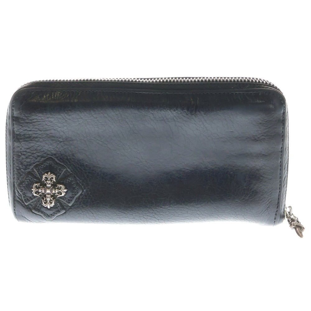 CHROME HEARTS(クロムハーツ) REC F ZIP フィリグリープラス ラウンドジップ長財布 ウォレット ブラック