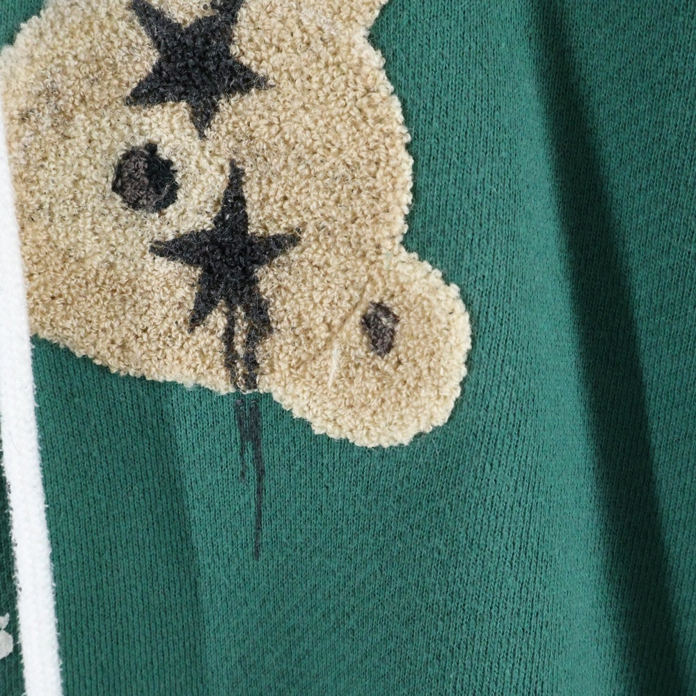 Palm Angels(パームエンジェルス) BEAR ベアパッチ フーディ プルオーバーパーカー PMBB058F21FLE012 グリーン