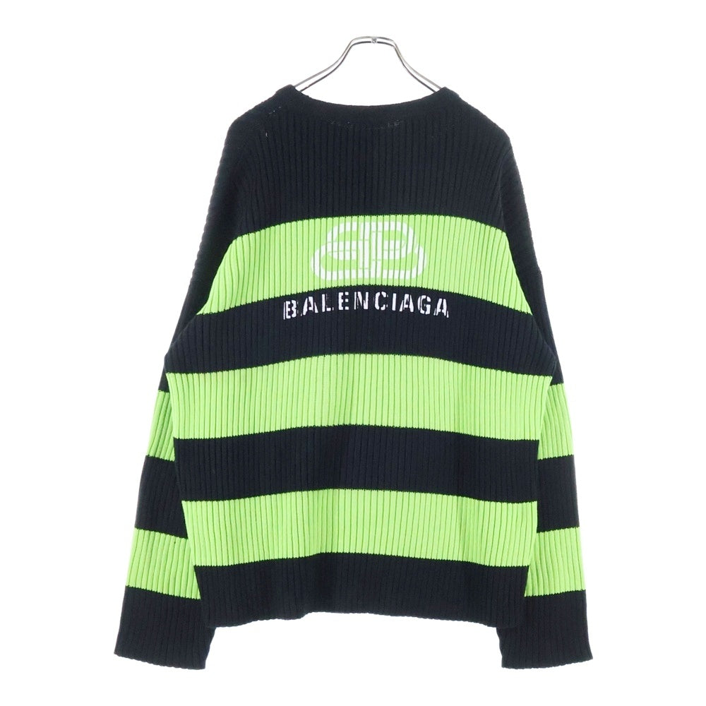 BALENCIAGA(バレンシアガ) 21SS バックBBロゴプリント ニットセーター