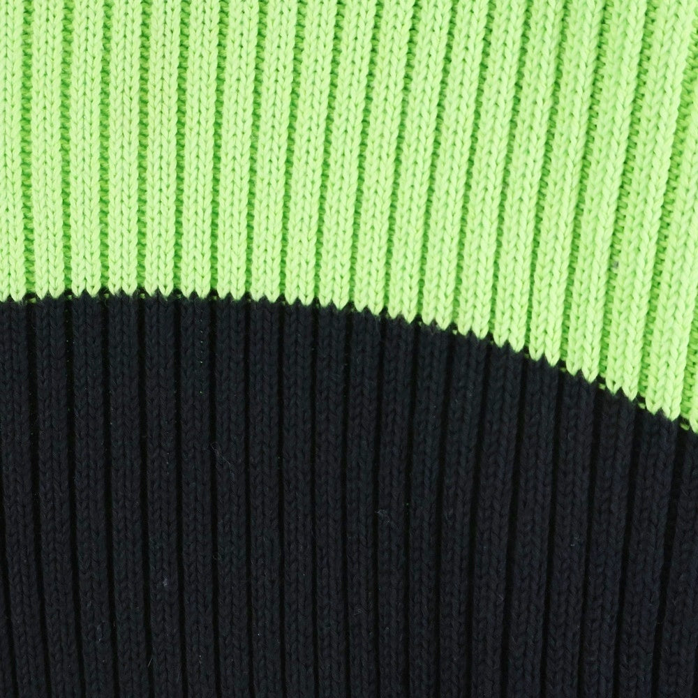 BALENCIAGA(バレンシアガ) 21SS バックBBロゴプリント ニットセーター 608760 グリーン/ブラック