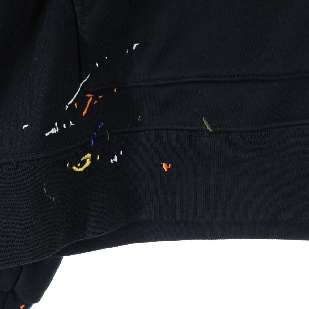 AMIRI(アミリ) Paint Drip Hoodie ロゴペイントドリップ プルオーバーパーカー ブラック