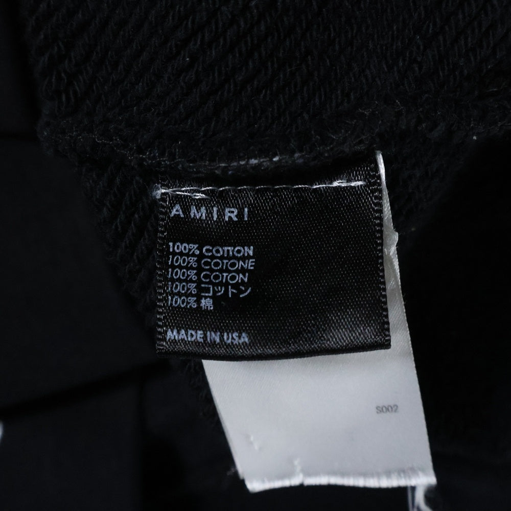 AMIRI(アミリ) Paint Drip Hoodie ロゴペイントドリップ プルオーバーパーカー ブラック