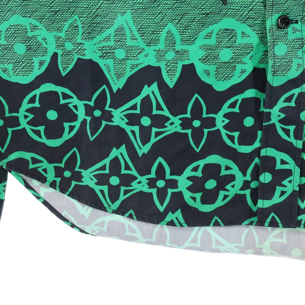 LOUIS VUITTON(ルイヴィトン) 21AW LVワックスオーバーサイズ長袖シャツ RM212 FS8 HLS77W グリーン