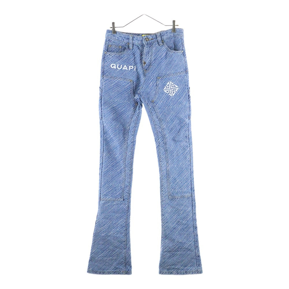 GUAPI(グアピ) FLARED DENIM ダブルニーフレアデニム インディゴ