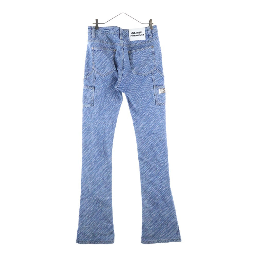 GUAPI(グアピ) FLARED DENIM ダブルニーフレアデニム インディゴ